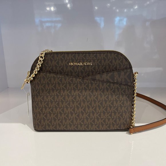 Michael Kors Jet Set Xcross Crossbody Bag MK Brown - Picture 5 of 14